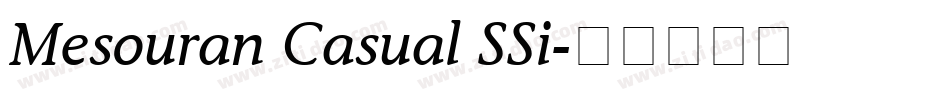 Mesouran Casual SSi字体转换